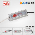 Waterproof IP65 12v led switching power supply 12v constant voltage 80W